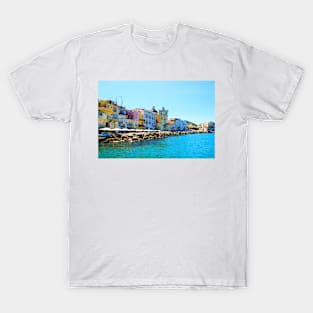 Colored buildings in Ischia T-Shirt